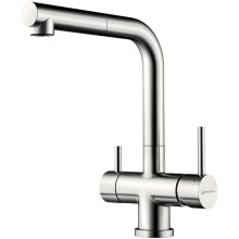 Смеситель для кухни с подключением к фильтру Omoikiri Takamatsu-S-BN нержавеющая сталь 4994346