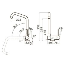 Смеситель для кухни Omoikiri Mori 4994320