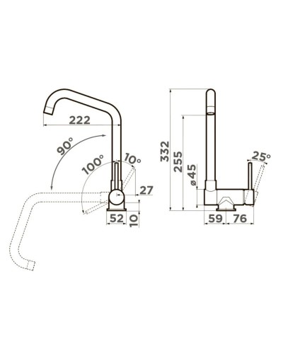 Смеситель для кухни Omoikiri Mori 4994320