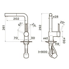 Смеситель для кухни Omoikiri Akashi-S-LG светлое золото 4994263