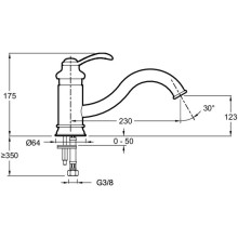 Смеситель для кухни Jacob Delafon Fairfax E76090-CP