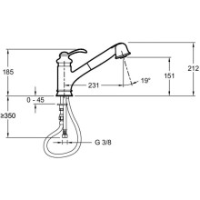 Смеситель для кухни Jacob Delafon Fairfax E76091-CP