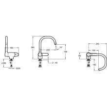 Смеситель для кухни Jacob Delafon Nateo E76250-CP
