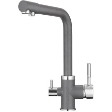 Смеситель для кухни с подключением к фильтру Granula графит 2015bg
