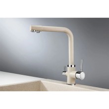 Смеситель для кухни с подключением к фильтру Granula пирит 2015pr