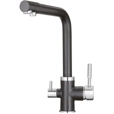 Смеситель для кухни с подключением к фильтру Granula черный 2015bl