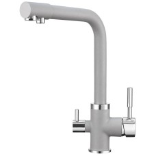 Смеситель для кухни с подключением к фильтру Granula алюминиум 2015al
