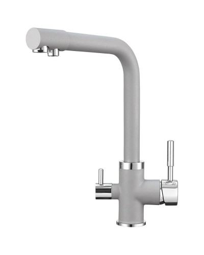 Смеситель для кухни с подключением к фильтру Granula алюминиум 2015al