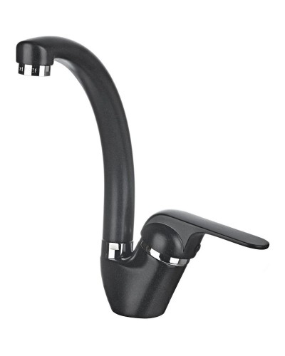 Смеситель для кухни Granula черный 2024bl