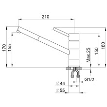 Смеситель для кухни Granula классик 0010cl