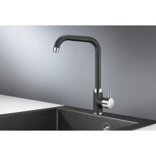 Смеситель для кухни Granula черный 0041bl