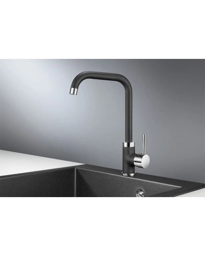 Смеситель для кухни Granula черный 0041bl