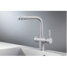 Смеситель для кухни с подключением к фильтру Granula алюминиум 2088al
