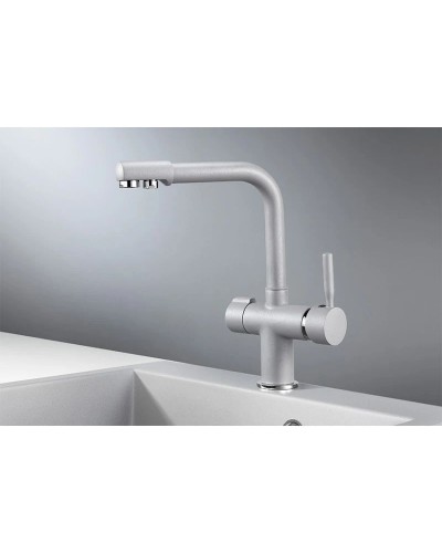 Смеситель для кухни с подключением к фильтру Granula алюминиум 2088al