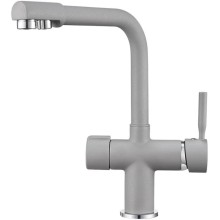 Смеситель для кухни с подключением к фильтру Granula алюминиум 2088al