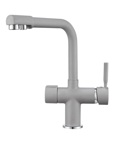 Смеситель для кухни с подключением к фильтру Granula алюминиум 2088al