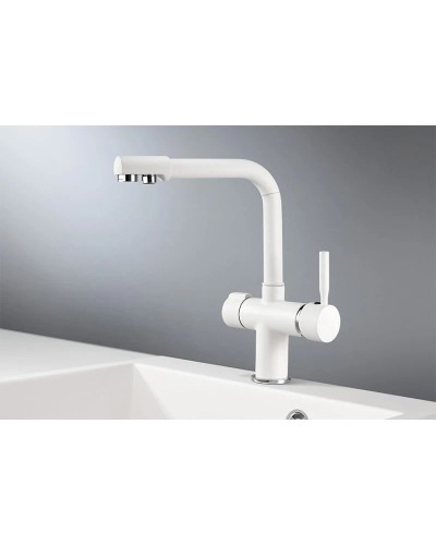 Смеситель для кухни с подключением к фильтру Granula арктик 2088wh