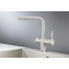 Смеситель для кухни с подключением к фильтру Granula базальт 2088bt