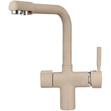 Смеситель для кухни с подключением к фильтру Granula песок 2088sa