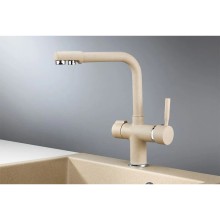 Смеситель для кухни с подключением к фильтру Granula песок 2088sa