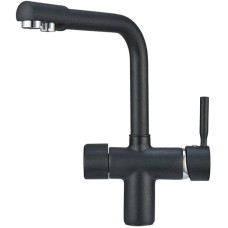Смеситель для кухни с подключением к фильтру Granula шварц 2088sv