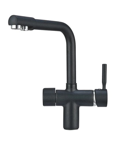Смеситель для кухни с подключением к фильтру Granula шварц 2088sv