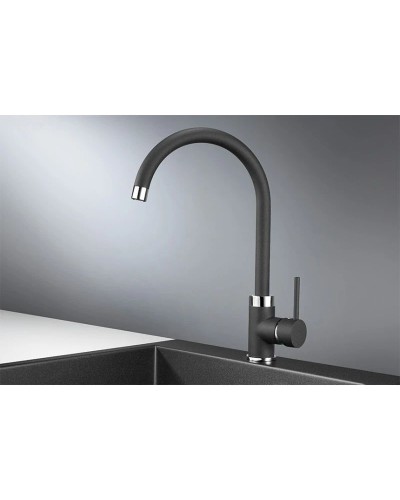 Смеситель для кухни Granula черный 2125bl