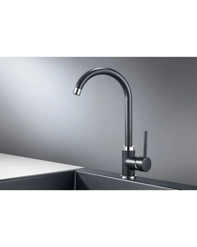 Смеситель для кухни Granula шварц 2125sv