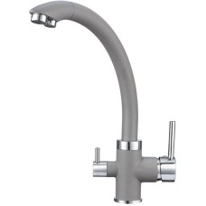 Смеситель для кухни с подключением к фильтру Granula алюминиум 2167al