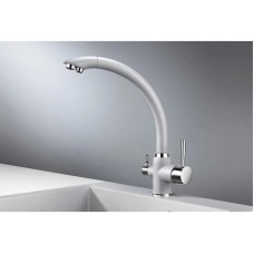Смеситель для кухни с подключением к фильтру Granula алюминиум 2167al