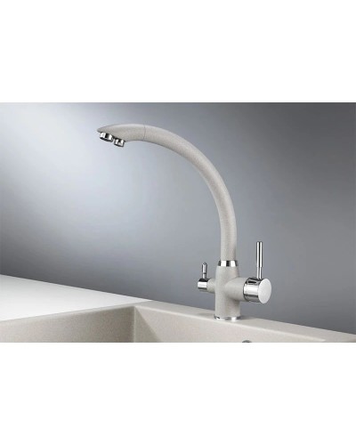 Смеситель для кухни с подключением к фильтру Granula базальт 2167bt