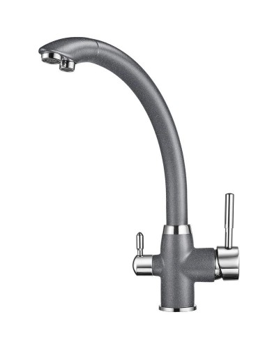 Смеситель для кухни с подключением к фильтру Granula графит 2167bg
