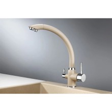 Смеситель для кухни с подключением к фильтру Granula песок 2167sa