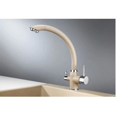 Смеситель для кухни с подключением к фильтру Granula песок 2167sa