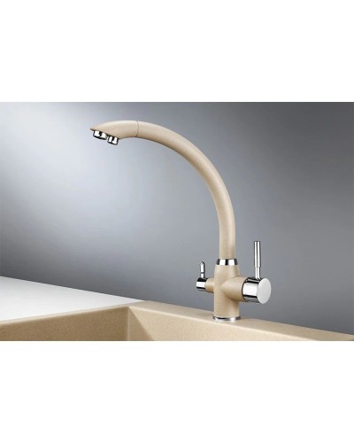 Смеситель для кухни с подключением к фильтру Granula песок 2167sa