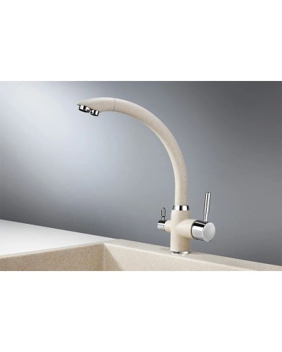 Смеситель для кухни с подключением к фильтру Granula пирит 2167pr