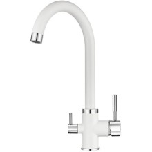 Смеситель для кухни с подключением к фильтру Granula арктик 2168wh