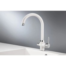Смеситель для кухни с подключением к фильтру Granula арктик 2168wh