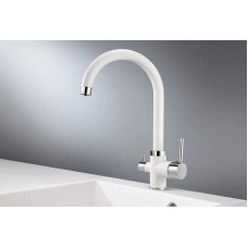 Смеситель для кухни с подключением к фильтру Granula арктик 2168wh