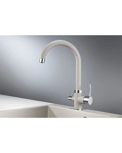 Смеситель для кухни с подключением к фильтру Granula базальт 2168bt