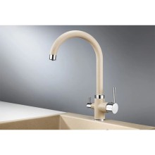 Смеситель для кухни с подключением к фильтру Granula песок 2168sa