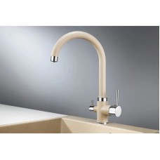 Смеситель для кухни с подключением к фильтру Granula песок 2168sa