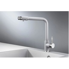 Смеситель для кухни с подключением к фильтру Granula алюминиум 2301al