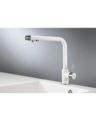 Смеситель для кухни с подключением к фильтру Granula арктик 2301wh