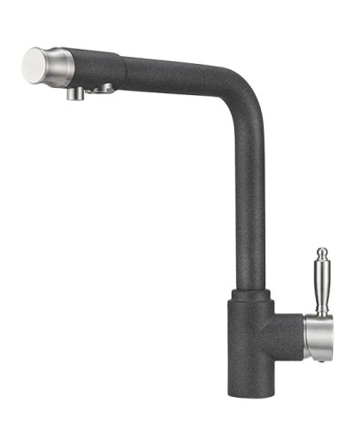 Смеситель для кухни с подключением к фильтру Granula графит 2301bg