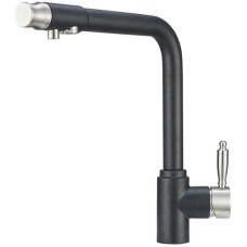 Смеситель для кухни с подключением к фильтру Granula шварц 2301sv
