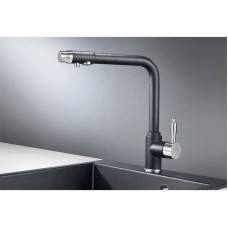 Смеситель для кухни с подключением к фильтру Granula шварц 2301sv