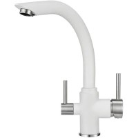 Смеситель для кухни с подключением к фильтру Granula арктик 2304wh