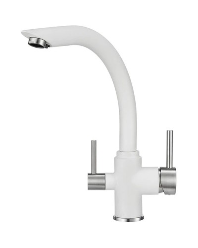 Смеситель для кухни с подключением к фильтру Granula арктик 2304wh
