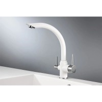 Смеситель для кухни с подключением к фильтру Granula арктик 2304wh